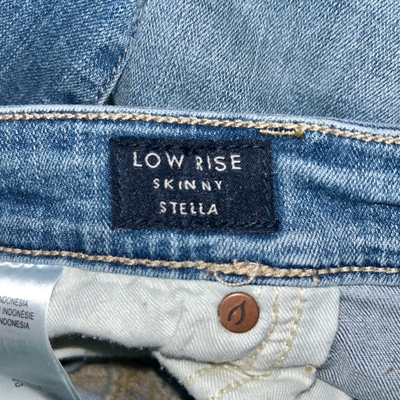 Lucky Brand Stella stretchy low rise skinny denim blue ankle jeans size 10/30 - Picture 7 of 13